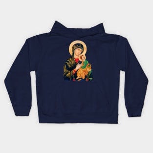 Our Lady of Perpetual Help (transparent background design) Kids Hoodie